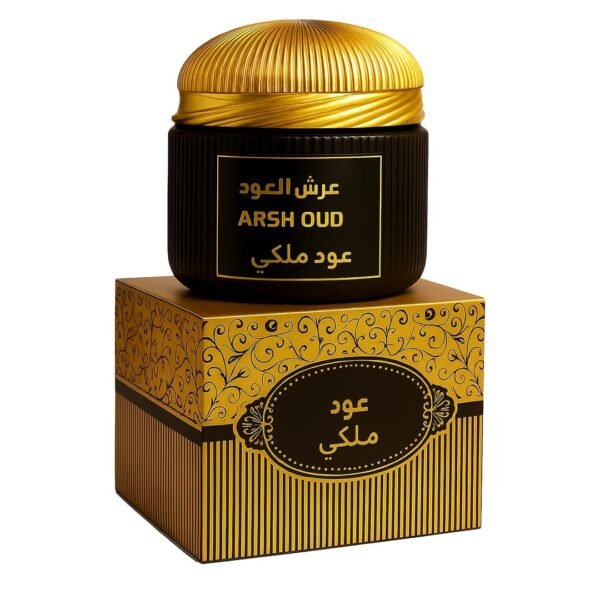 دخون عود ملكي No.1 – بخور فاخر من عرش العود | دخون سلطنة عمان | بخور عود مروكي ومسك أبيض.
