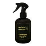مرش فلامنجو 250مل – صورة معطر فاخر من عرش العود بتصميم أسود أنيق، مثالي للمجالس والمناسبات، يعكس طابعًا سلطانيًا فخمًا.