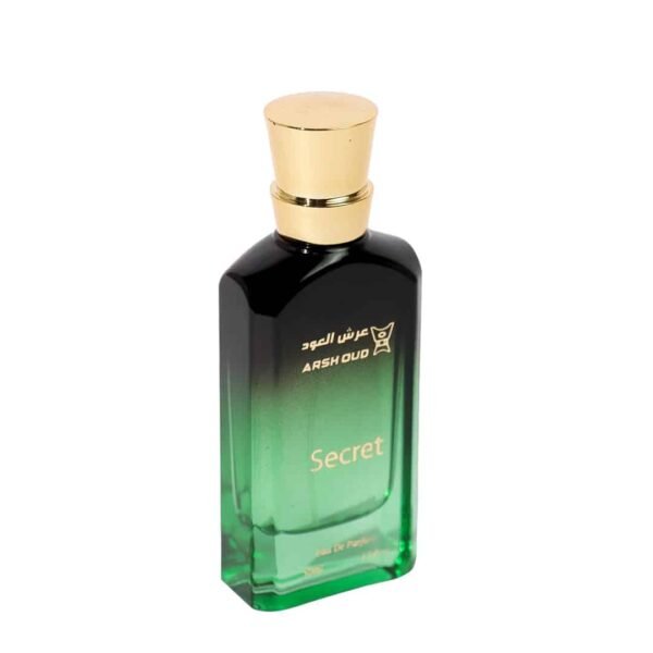 زجاجة عطر سيكرت50مل من عرش العود – عطر شرقي فاخر برائحة البرتقال والجريب فروت، مثالي لعشاق العطور الفاخرة في سلطنة عُمان.